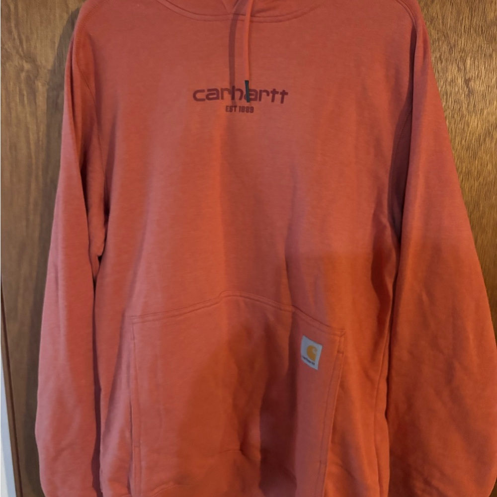 Carhartt Men's Orange Rust Pullover Hoodie